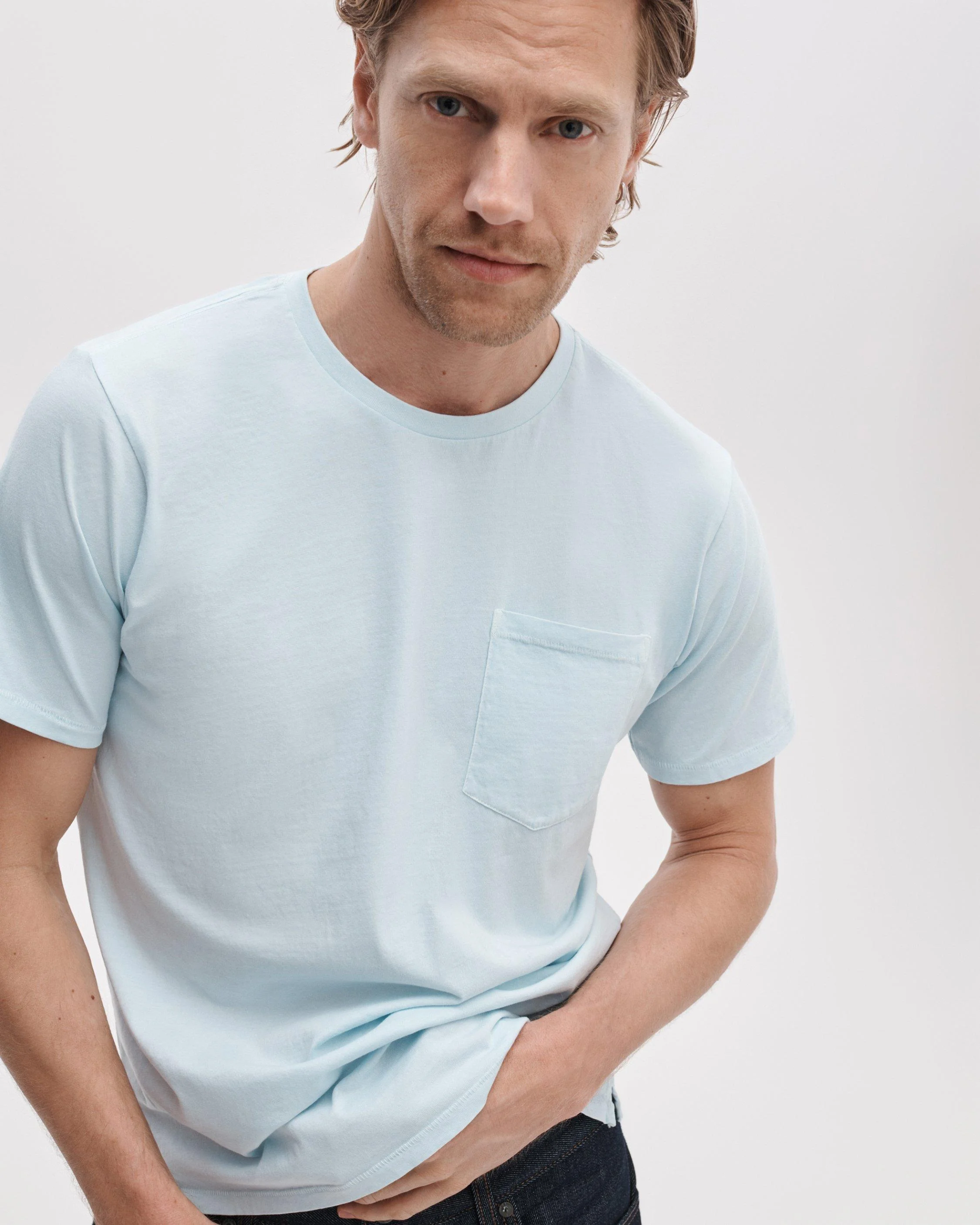 Garment-Dyed Pocket Tee - 1