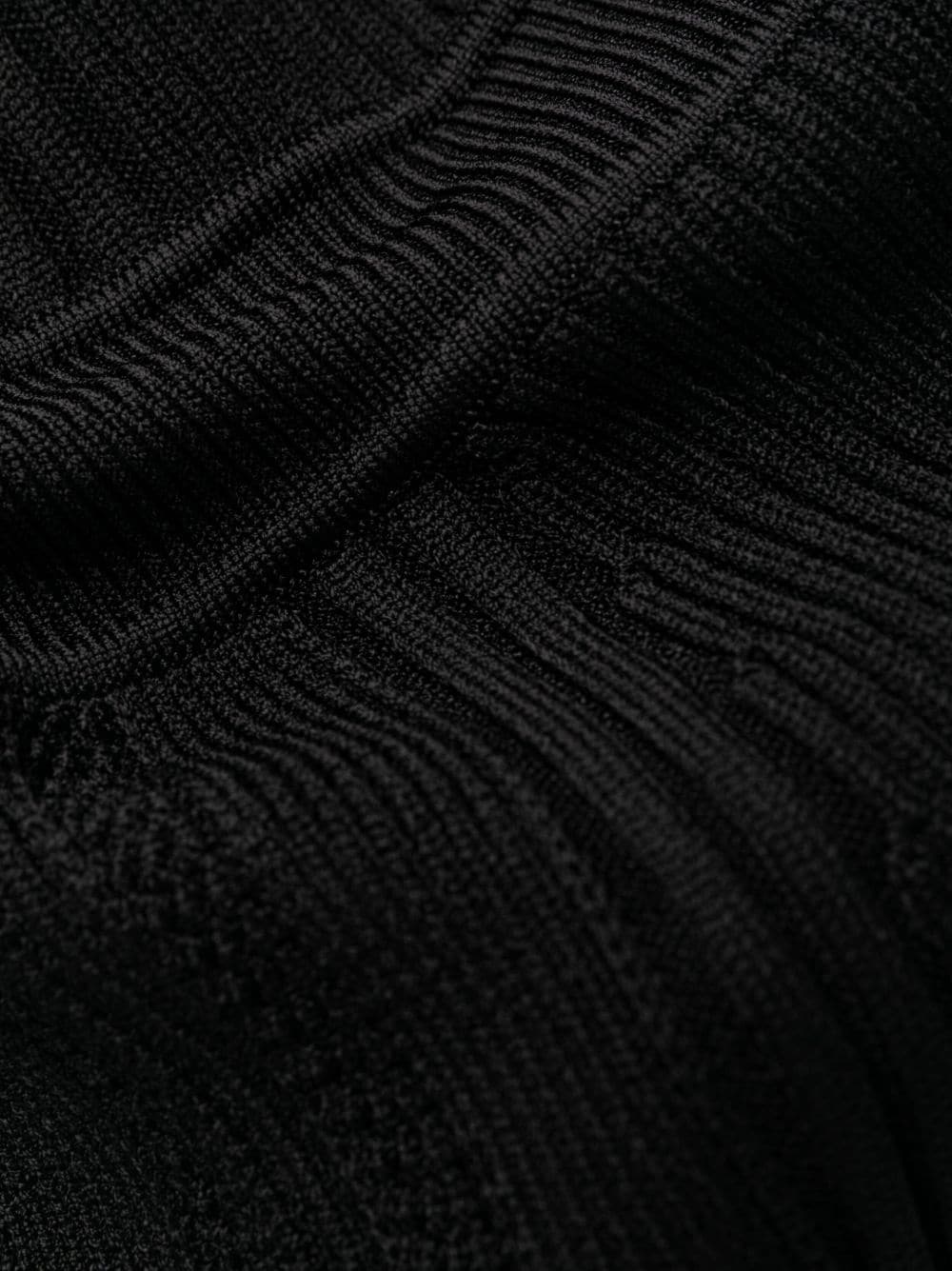 button-embellished ribbed-knit dress - 6