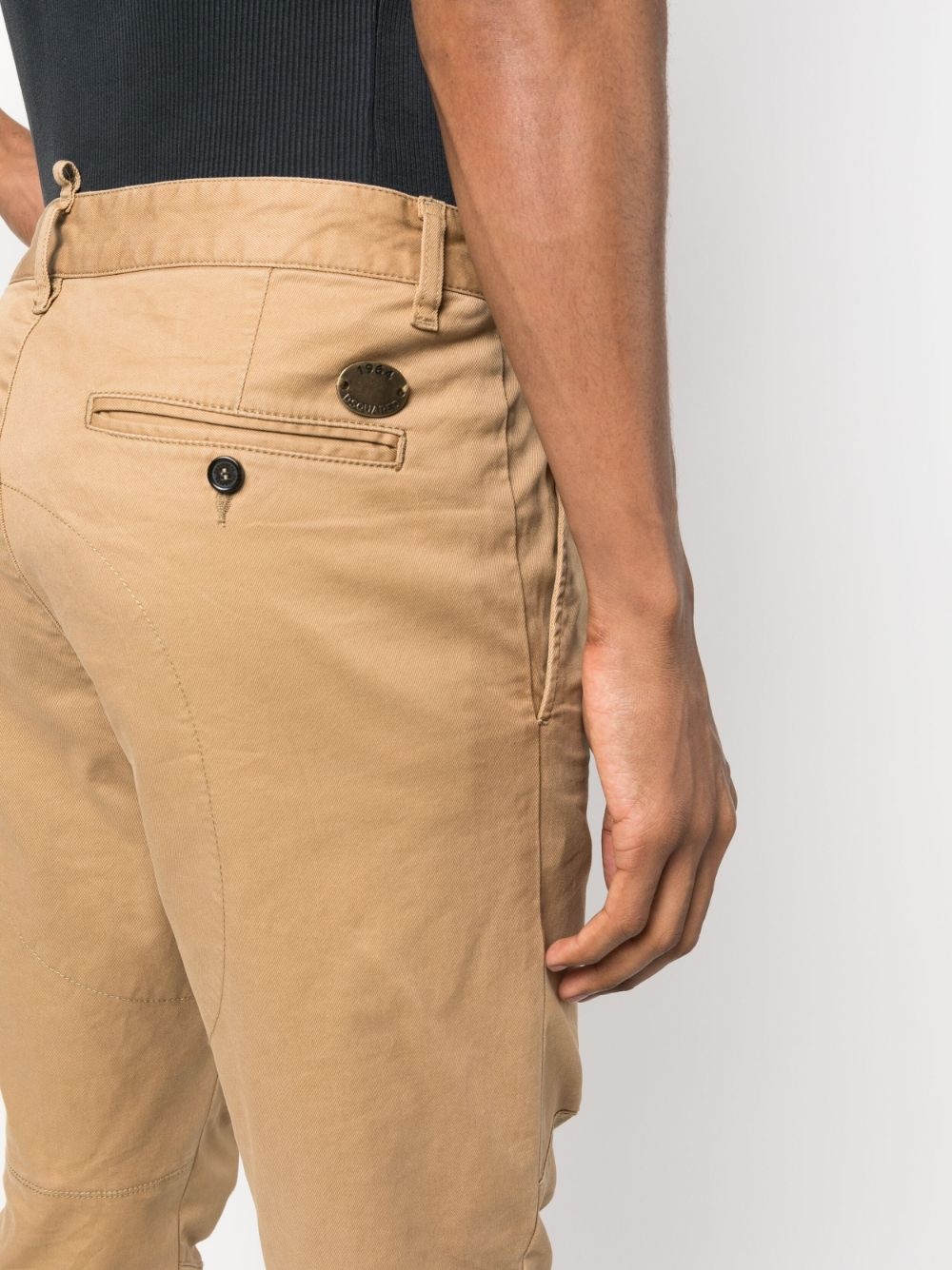 mid-rise tapered trousers - 5
