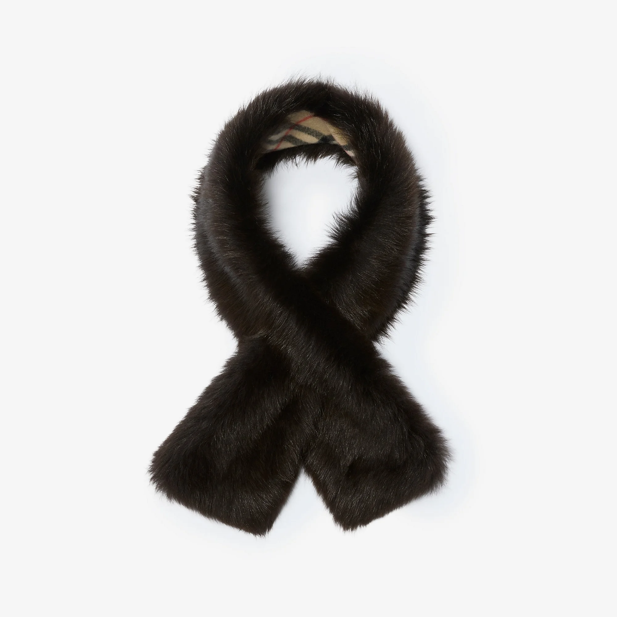 Reversible Shearling Scarf - 1