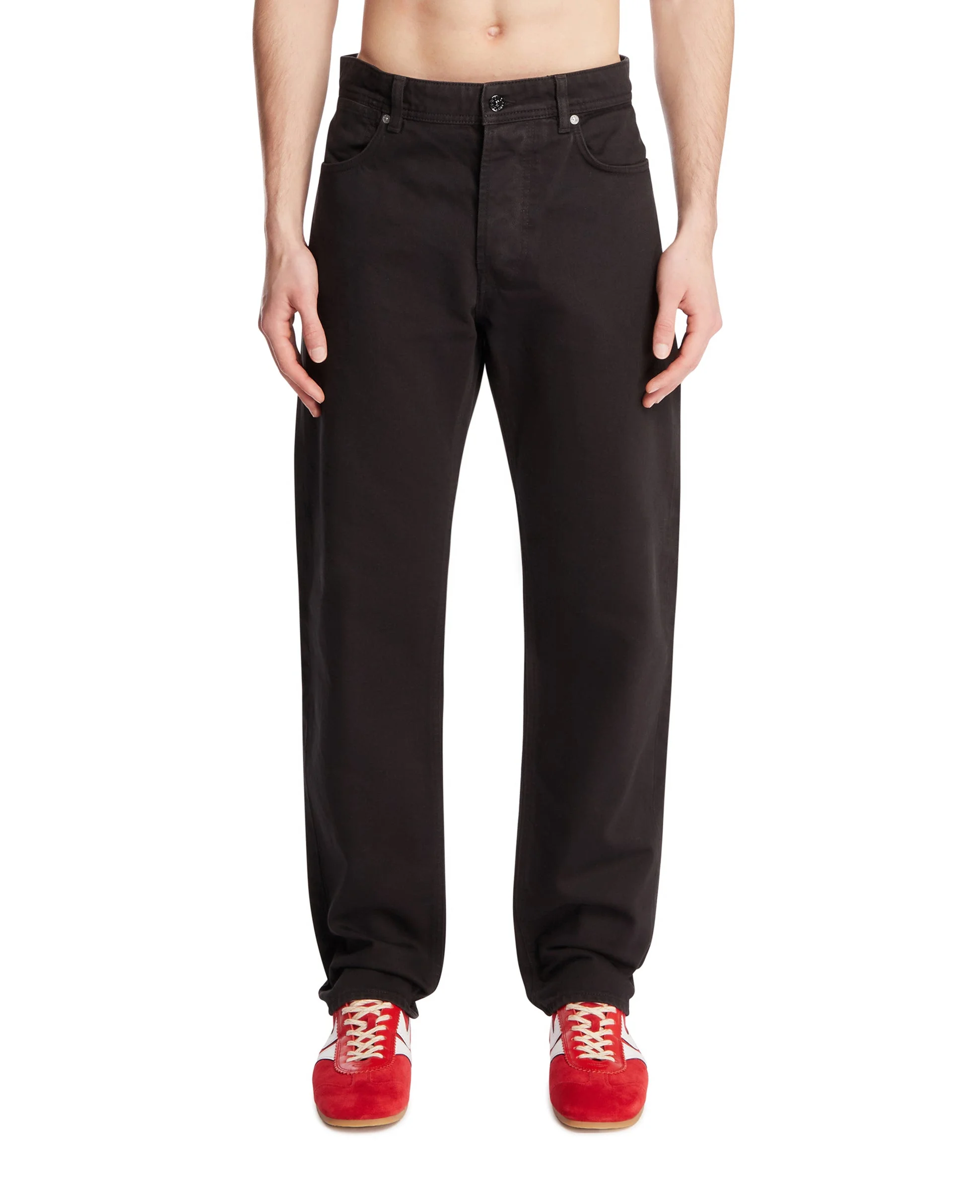 Black Five-Pocket Jeans - 1