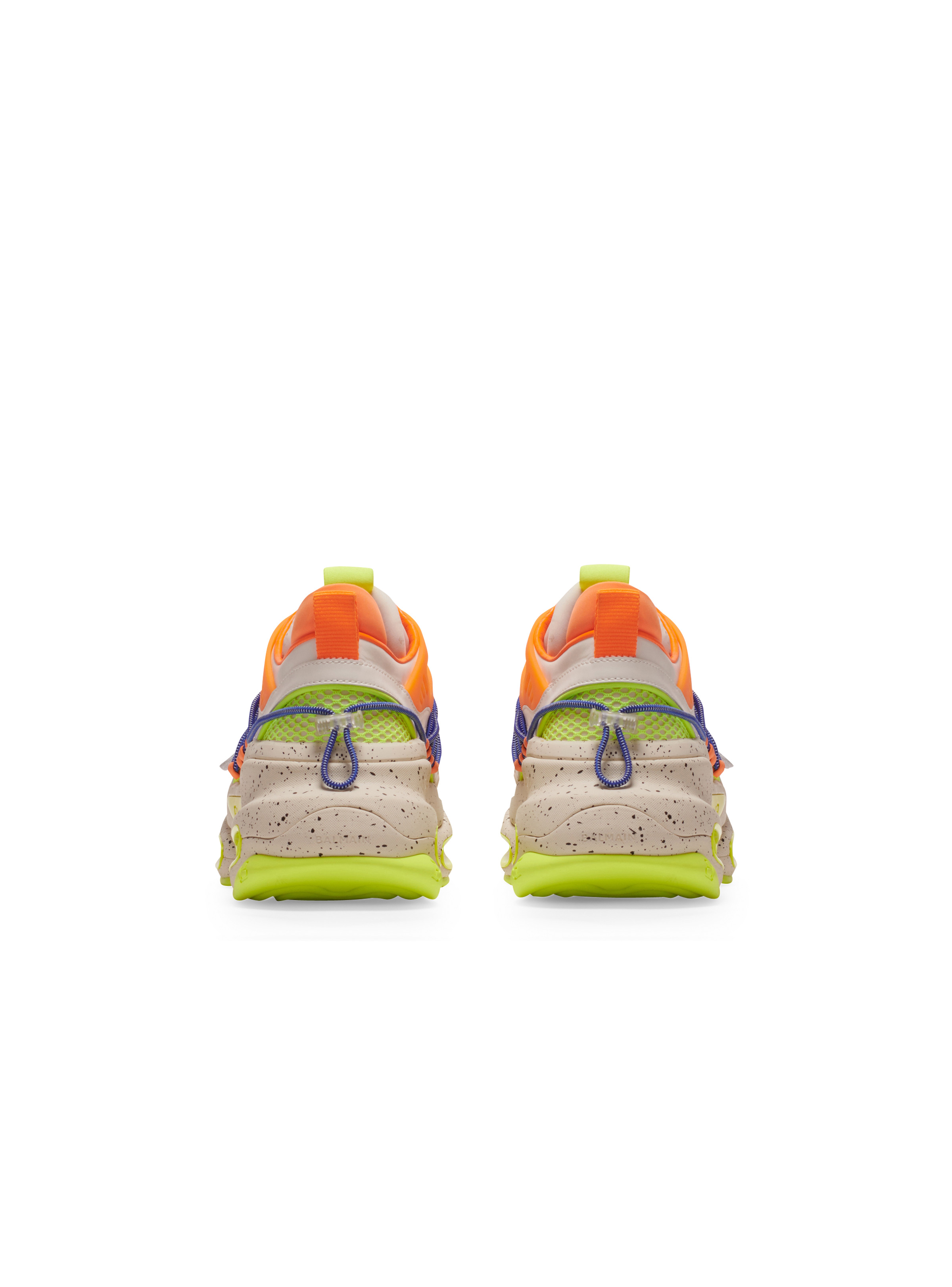 B-Bold low-top trainers in neoprene and suede - 4