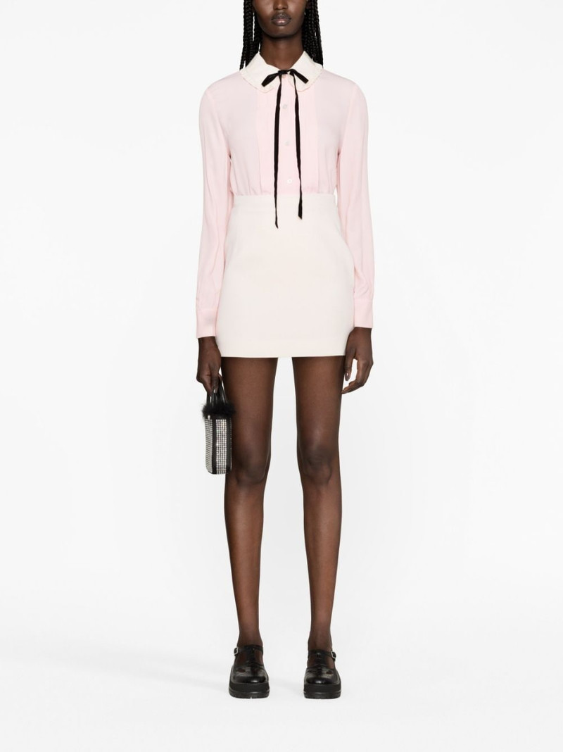 Alessandra Rich high-rise wool miniskirt outlook