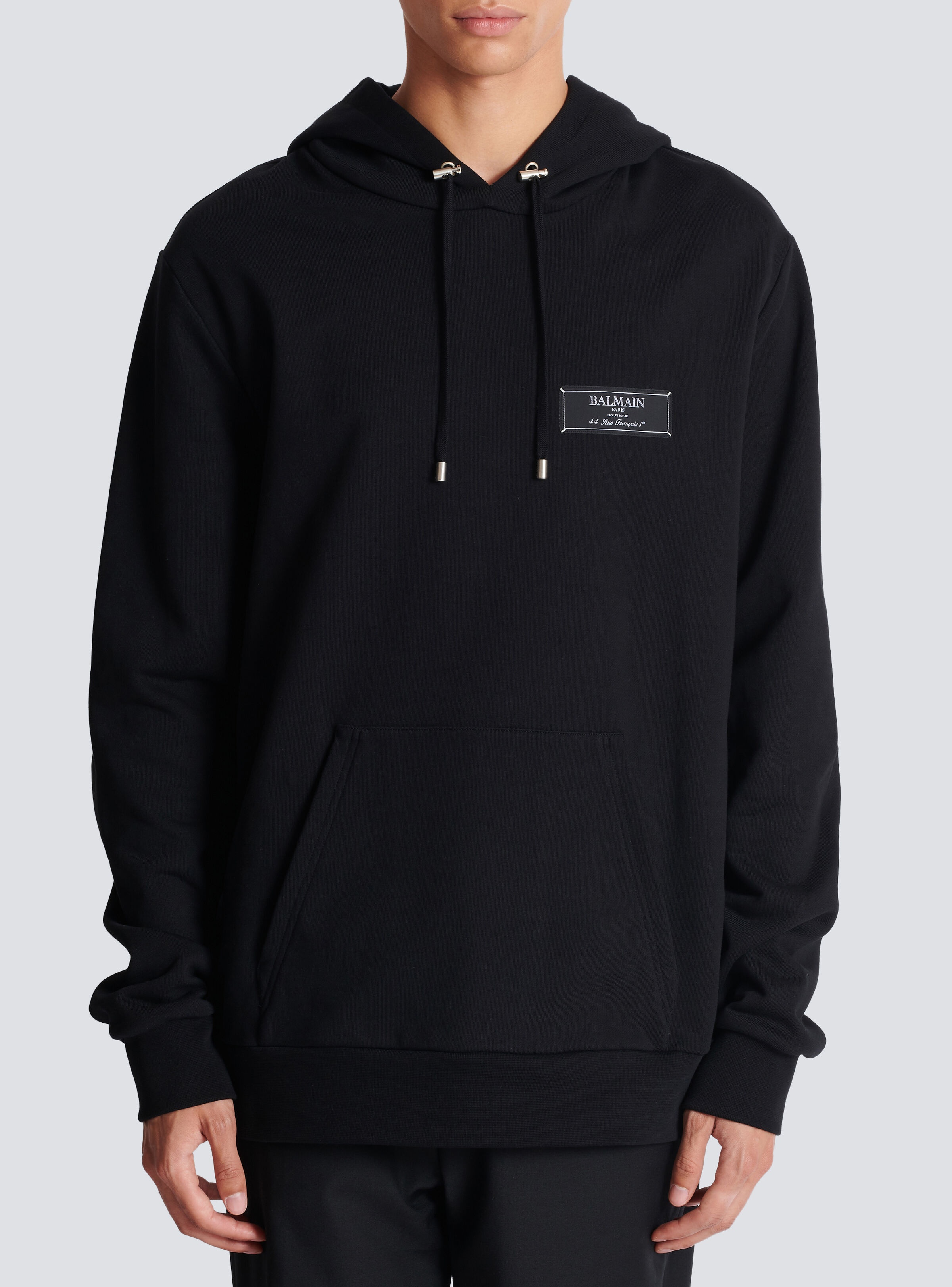 Balmain label hoodie - 5