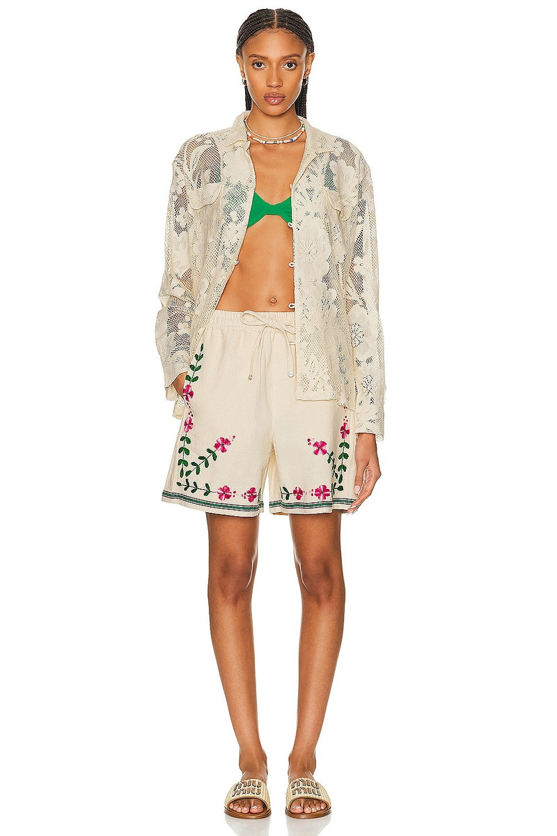 HARAGO Embroidered Shorts outlook
