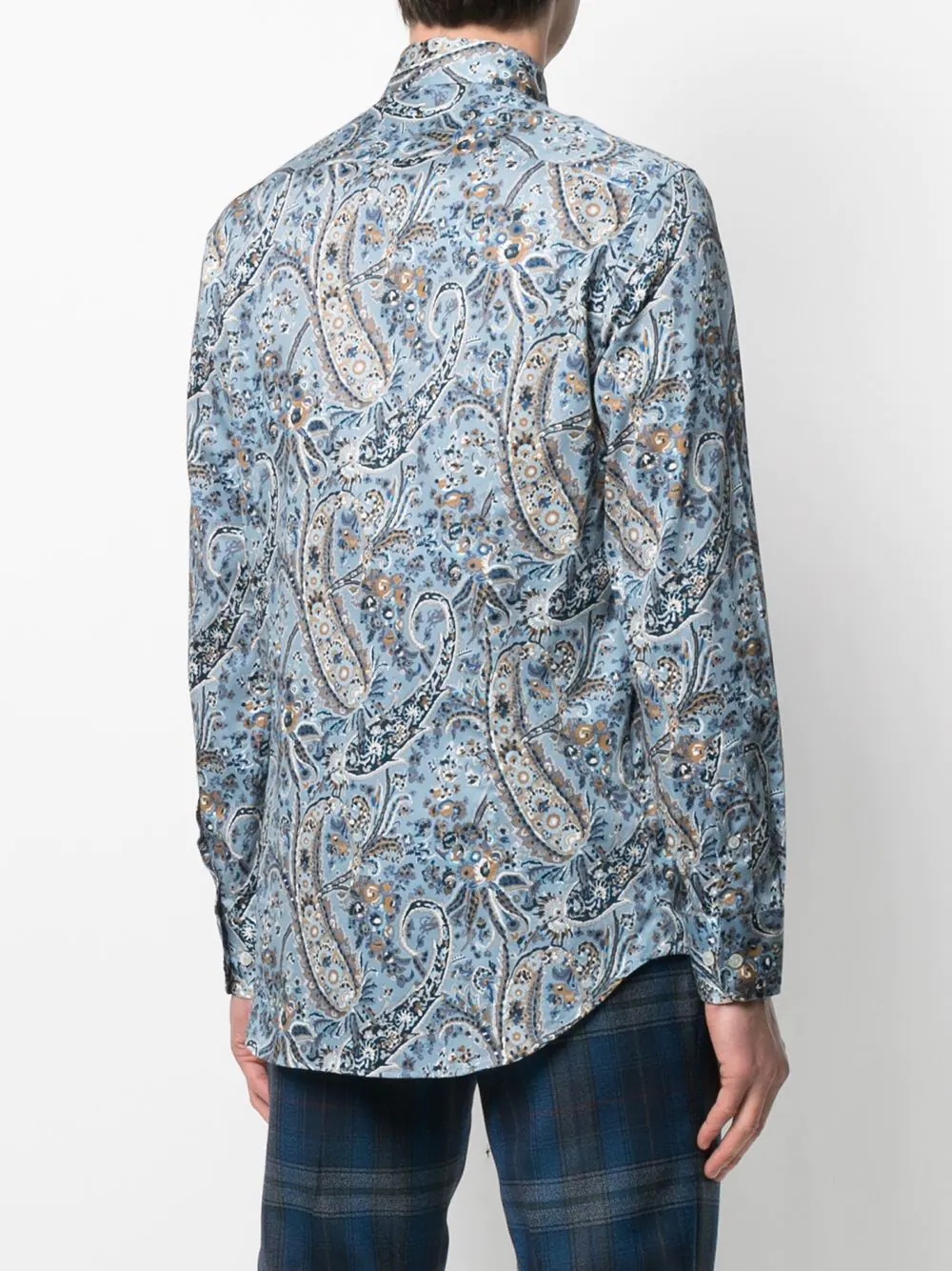 paisley-print cotton shirt - 4