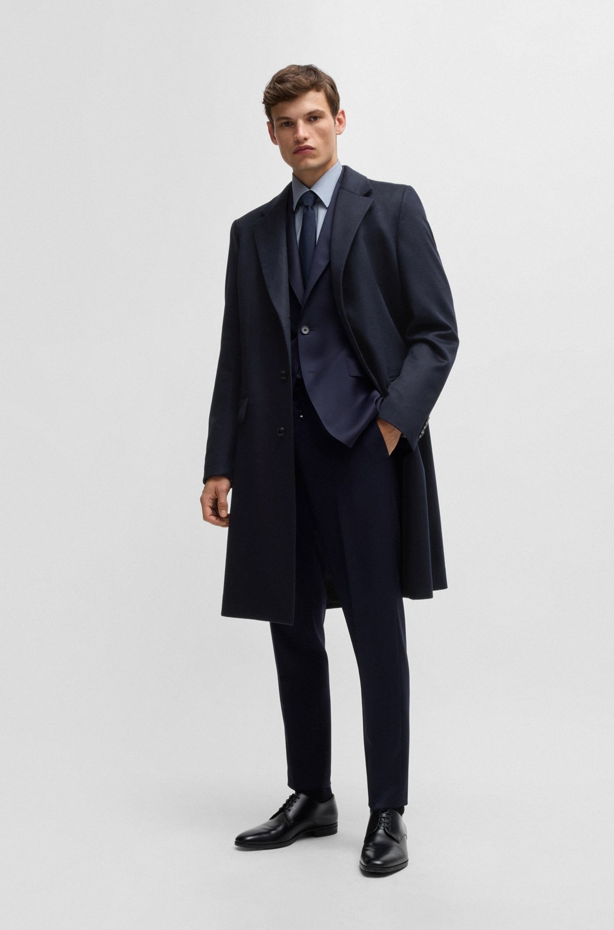 SLIM-FIT COAT IN CASHMERE - 2