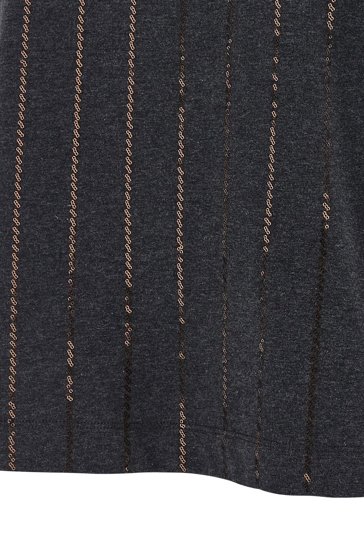 Brunello Cucinelli Women 'Dazzling Chalk Stripe Embroidery' T-Shirt - 4