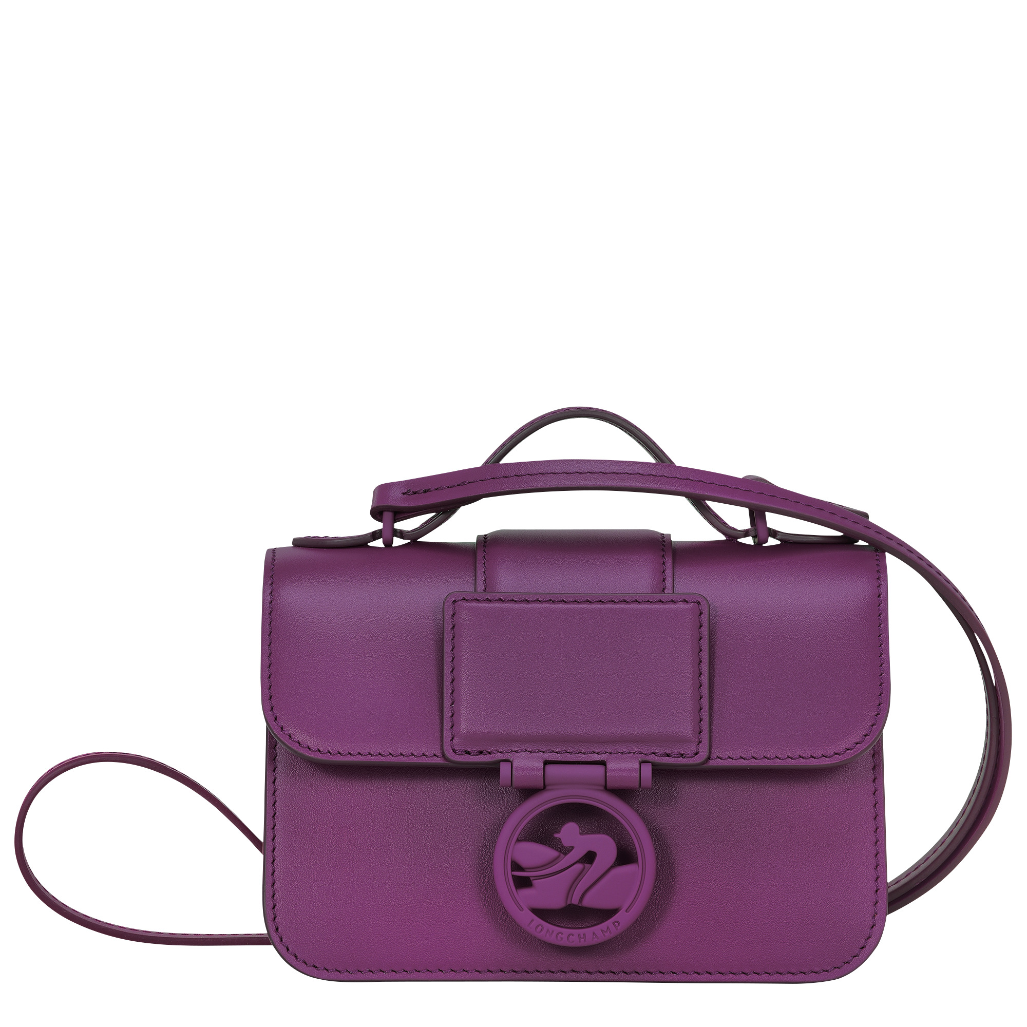 Box-Trot XS Crossbody bag Violet - Leather - 1