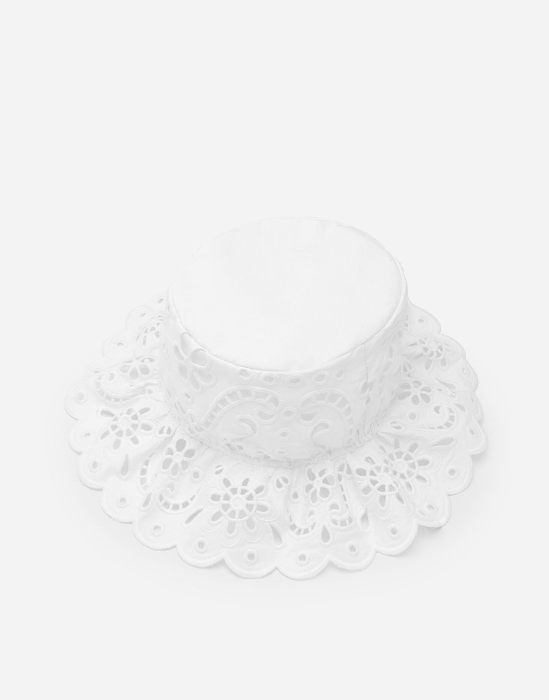 Dolce & Gabbana Cotton broderie anglaise hat outlook