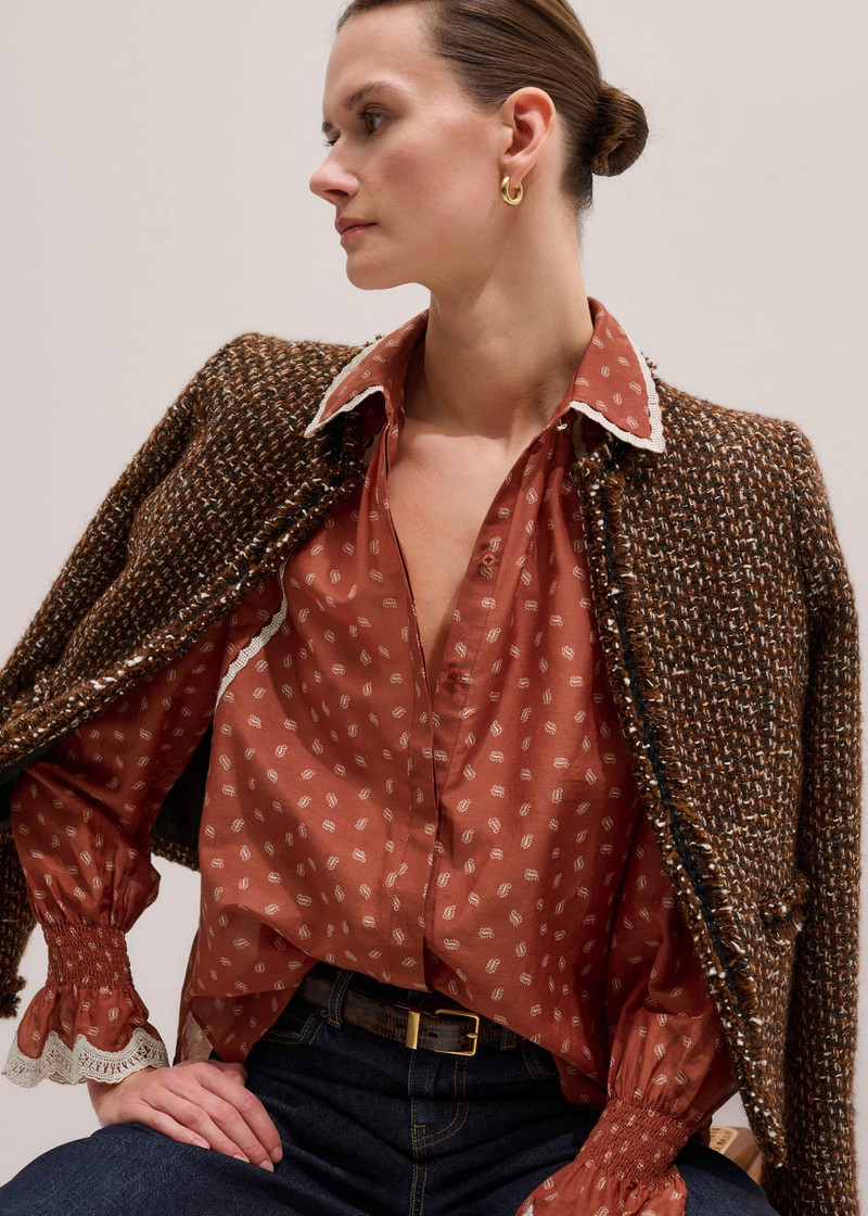 Trim Detail Blouse 7