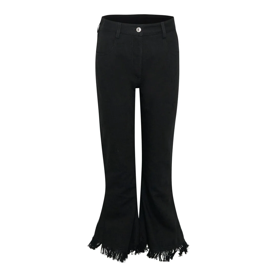 Black Flared Pants - 1