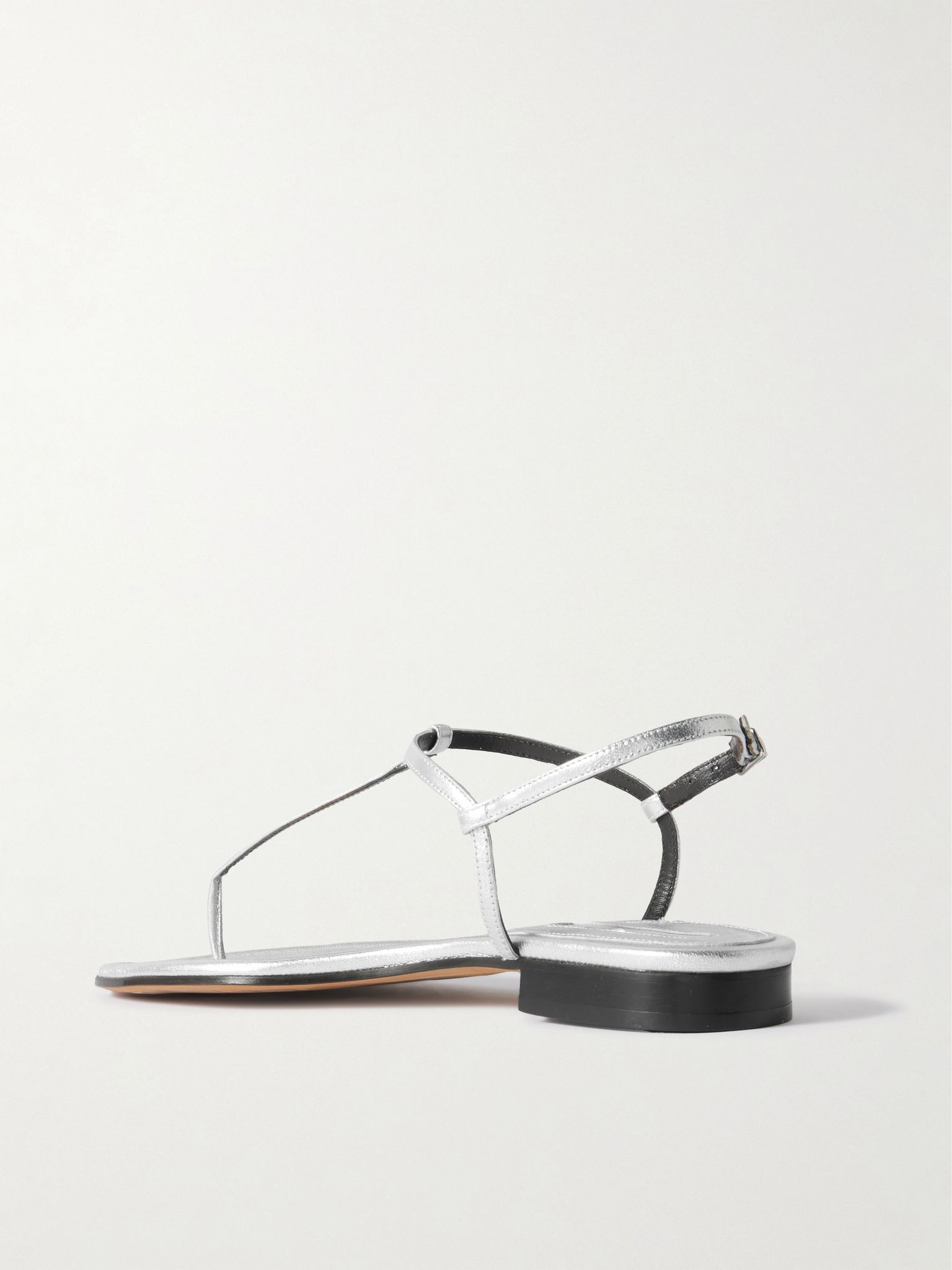 Cecilia metallic leather sandals Silver - 3