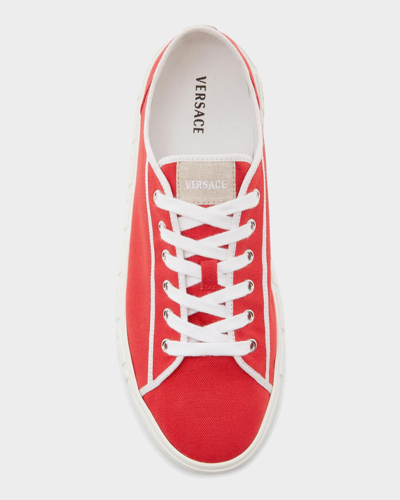 Men's Greca Canvas Sneakers 5