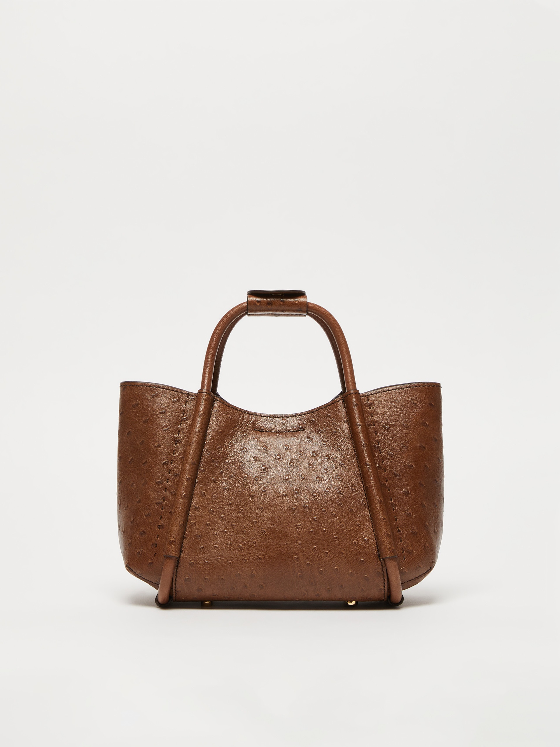 MARINXSOSTRICH Extra-small ostrich-print leather Marine Bag - 3
