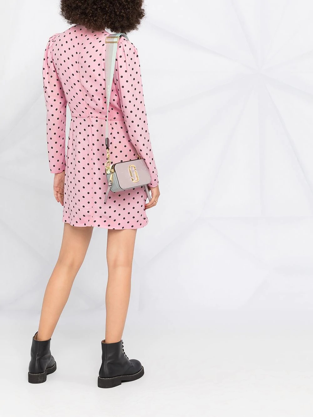 polka dot wrap dress - 4