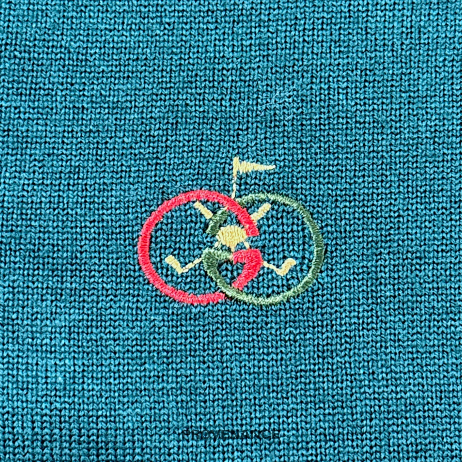 Gucci GG Logo Golf V Neck Sweater - Forest Green - 6