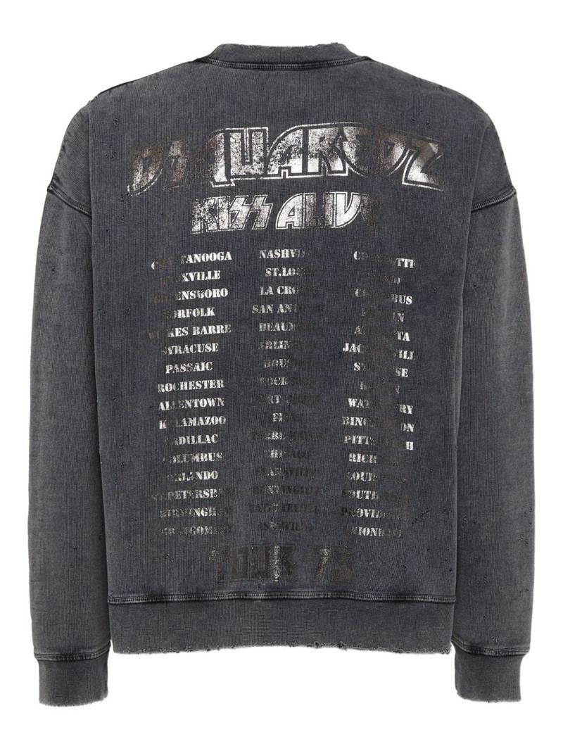 DSQUARED2 slogan-print sweatshirt outlook