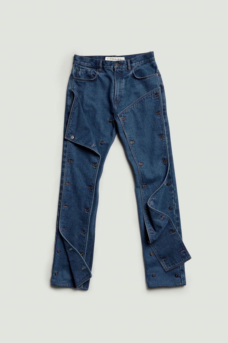 Classic Button Panel Jeans 1