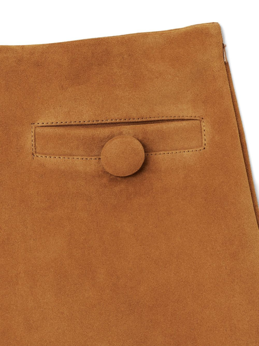 box-pleat suede mini skirt - 5