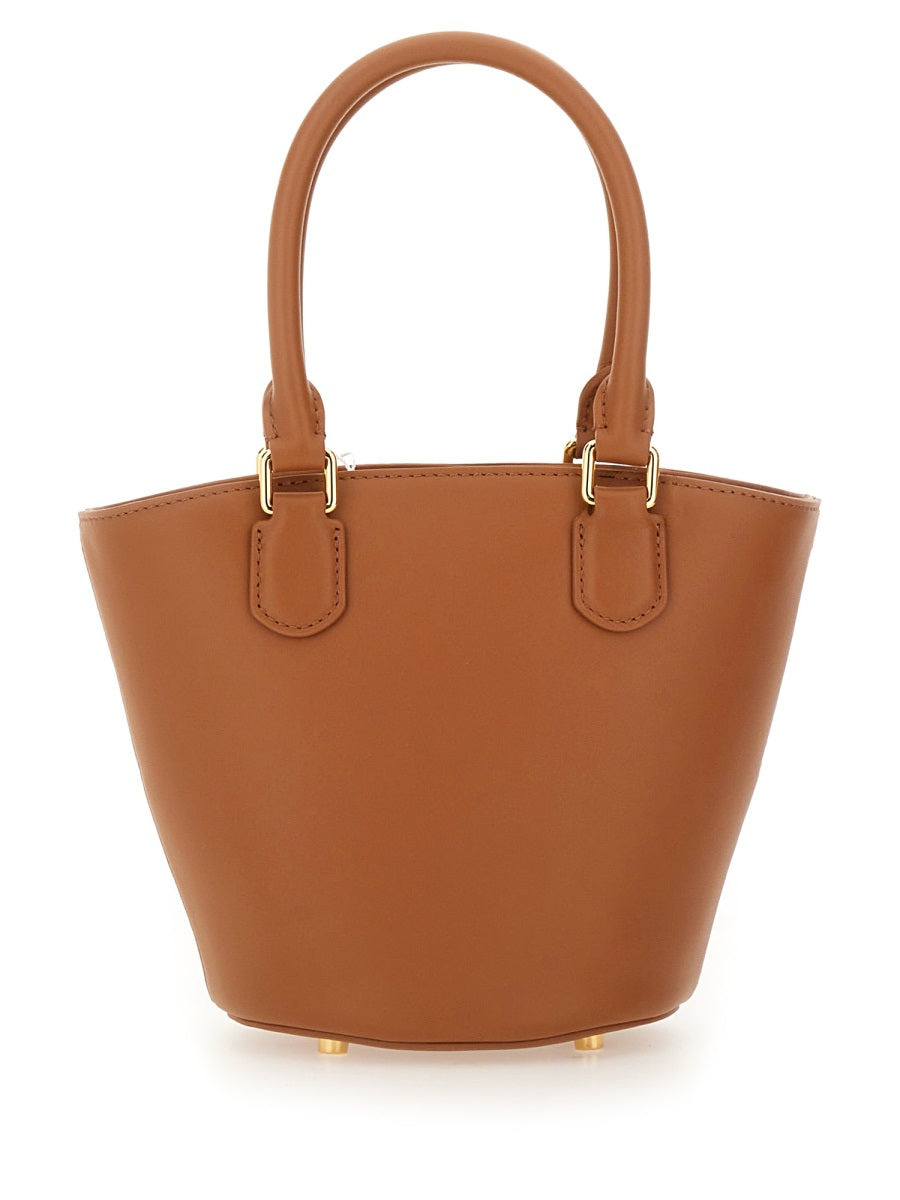 Leather Tote Bag With Charm - 3