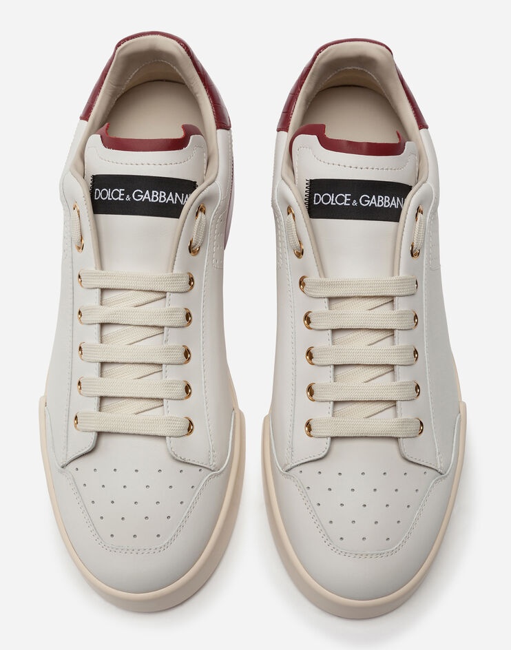 Calfskin nappa Portofino sneakers with painted sole - 4