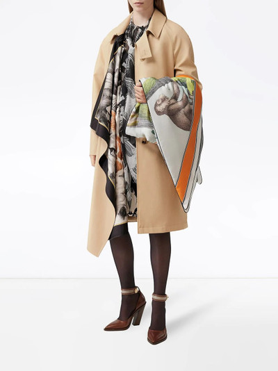 Burberry scarf detail car coat outlook