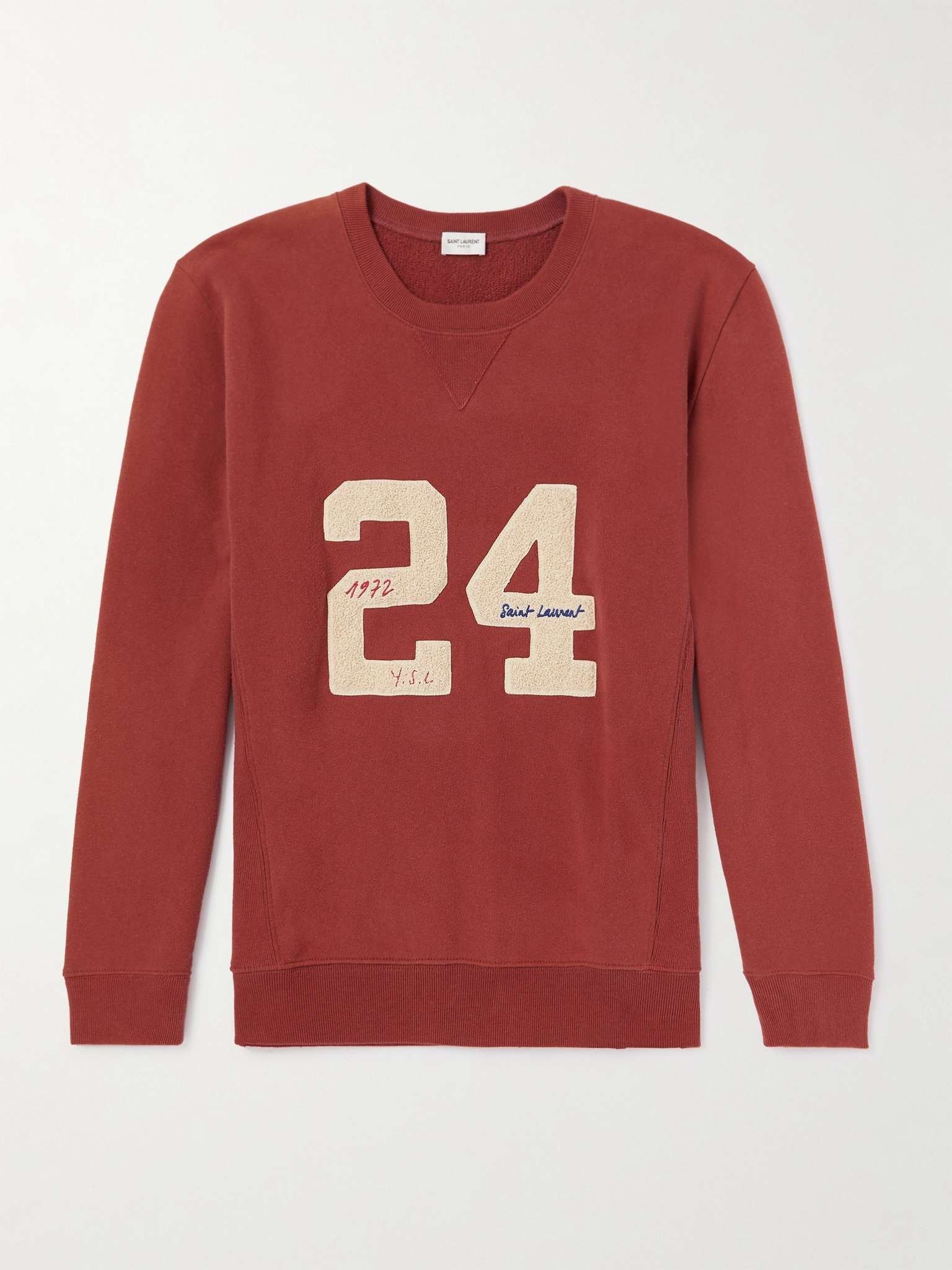 Embroidered Cotton-Jersey Sweatshirt - 1