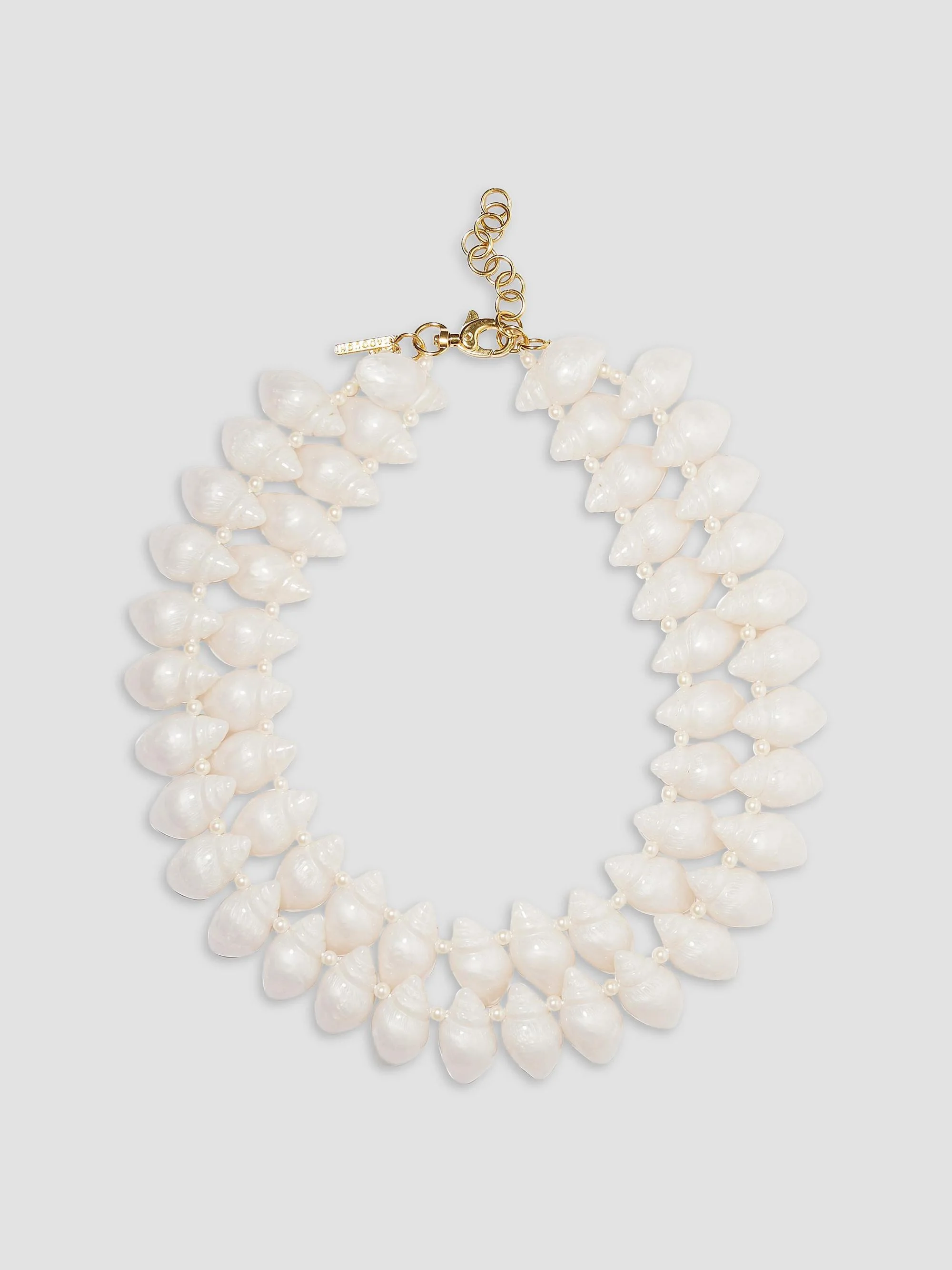 Women's 14K Goldplated & Mother-Of-Pearl Conch Shell Layered Necklace - Mother Of Pearl - 1