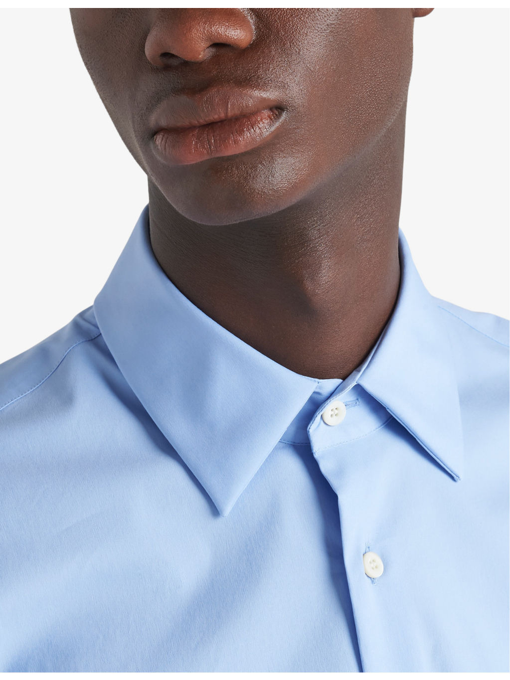 Pearl-embellished slim-fit cotton-blend shirt - 5