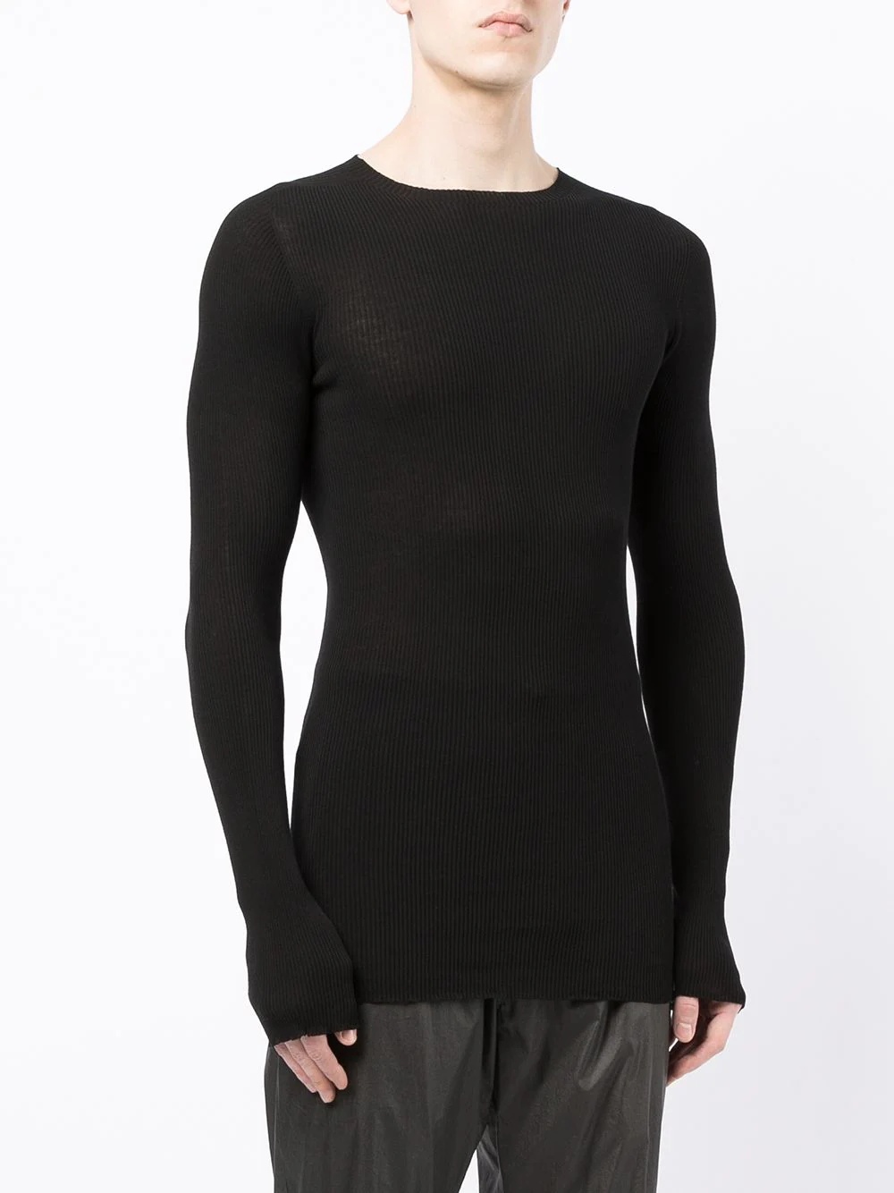 long-sleeve ribbed-knit top - 3