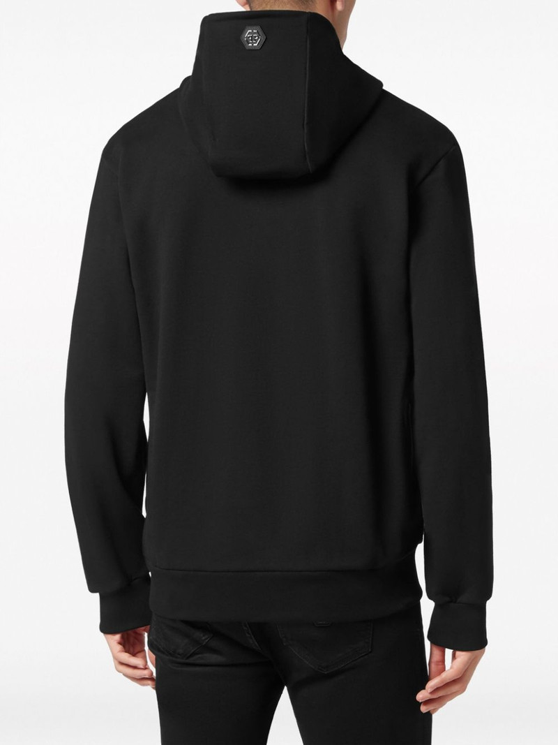 logo-print cotton hoodie 4