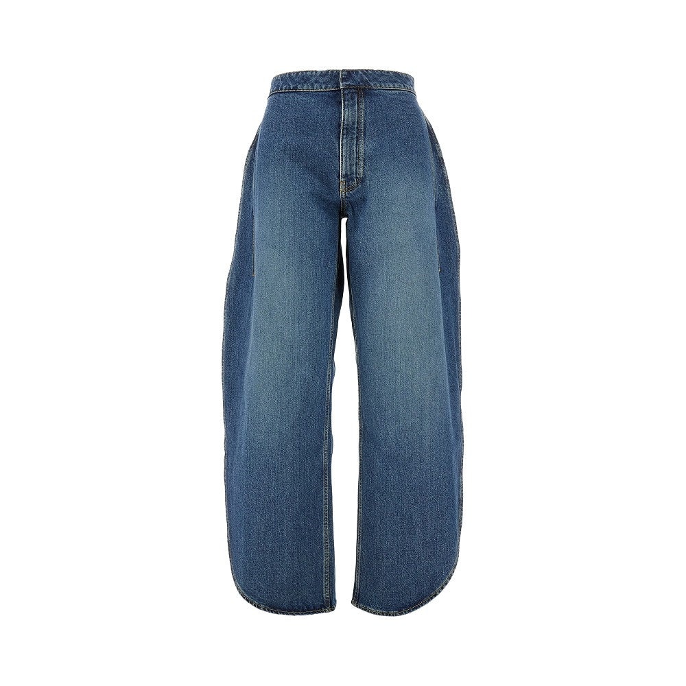 STONE WASHED DENIM 'PETAL' JEANS - 1