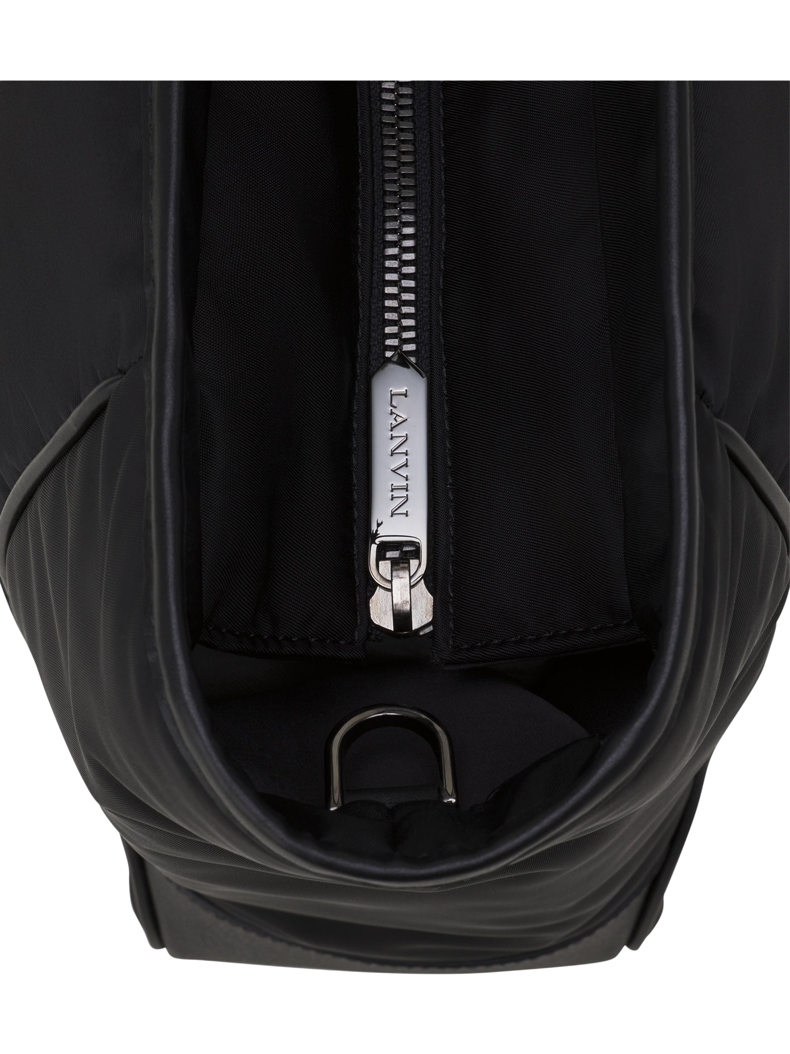 Lanvin Curb Nylon Tote Bag in Black at Nordstrom - 6
