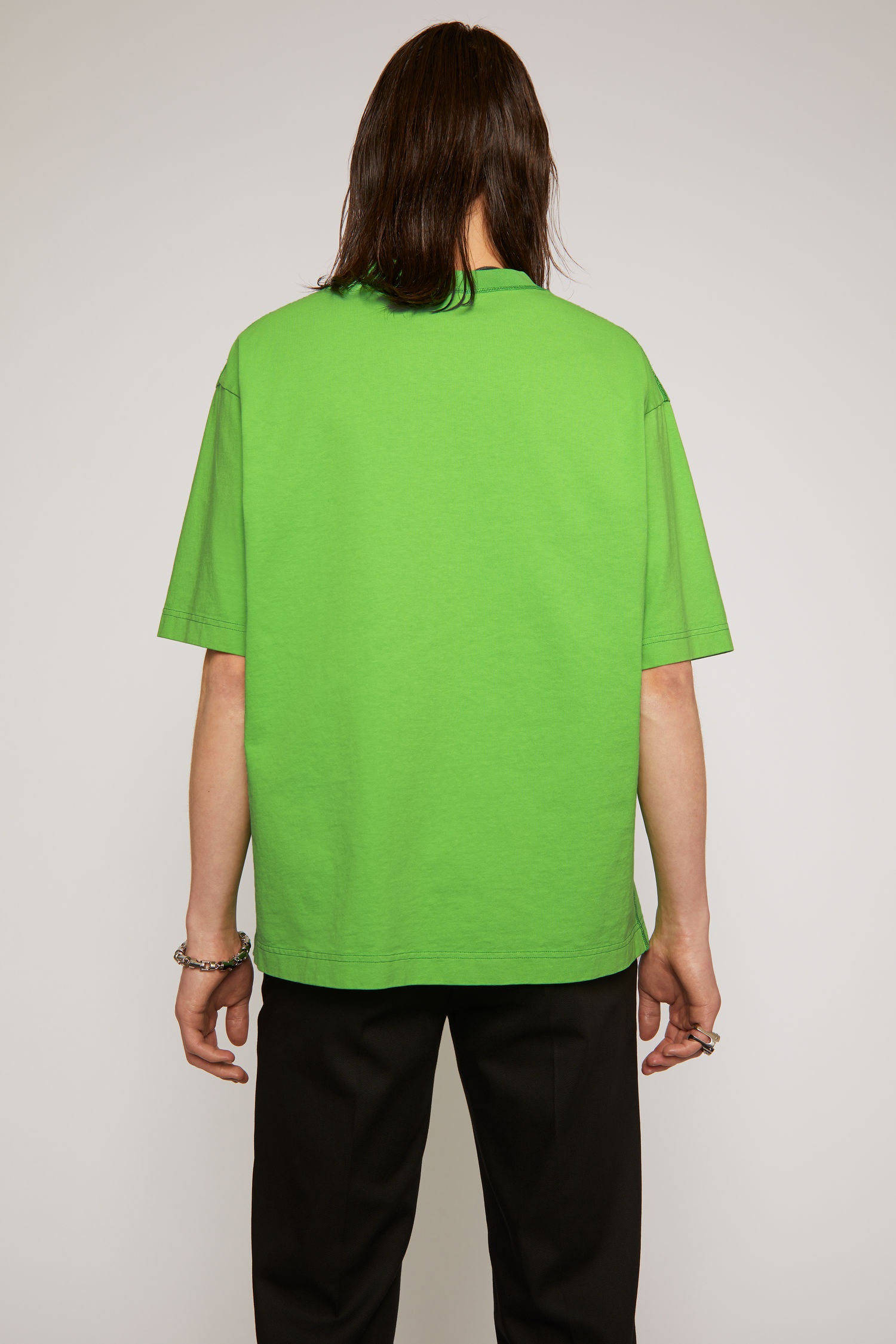 Reverse-logo t-shirt bright green - 3