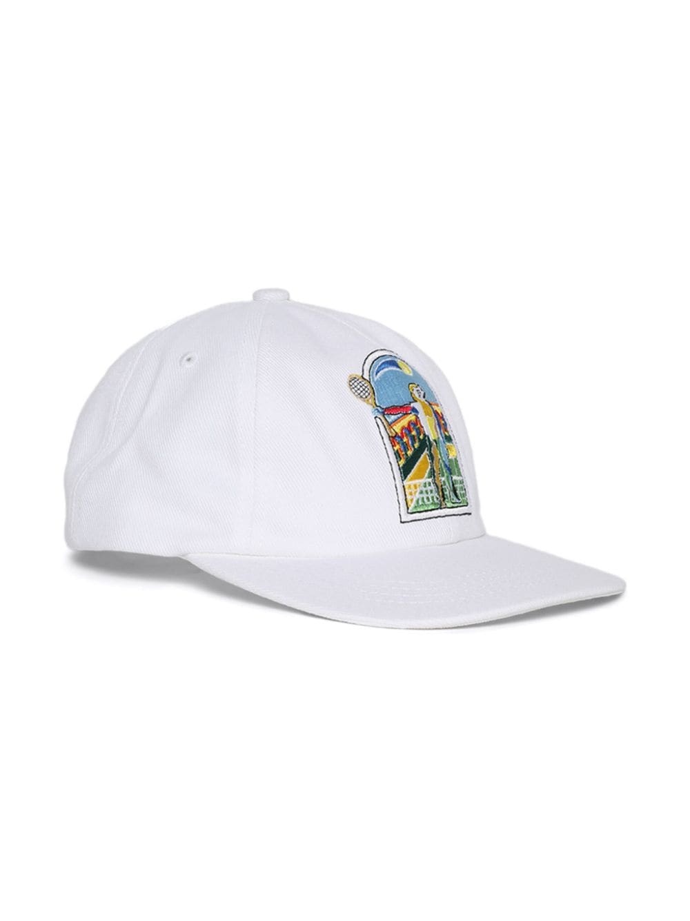 embroidered canvas cap - 2