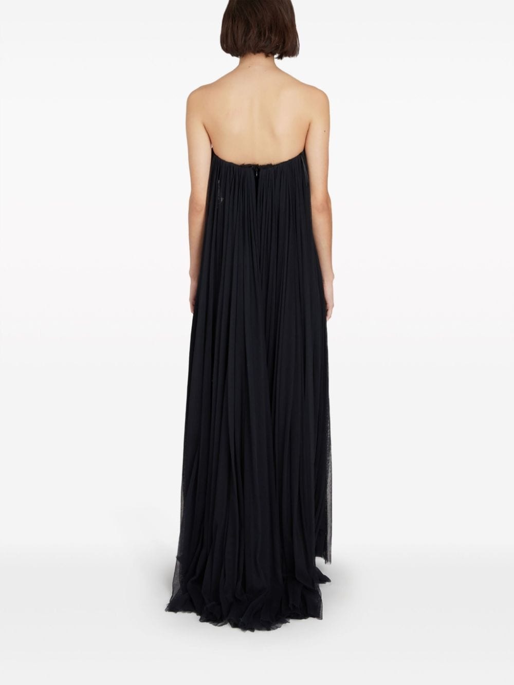 bustier cape gown - 4