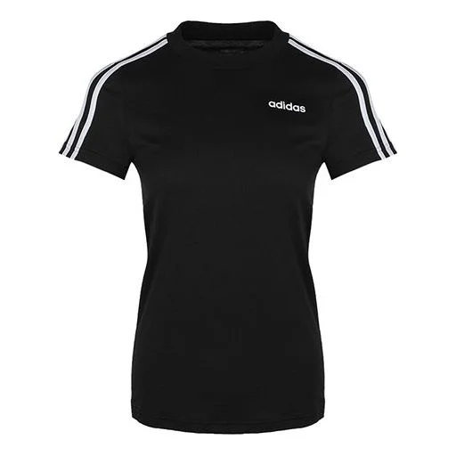 (WMNS) adidas SportsLooseShort-sleeveTee Black DP2362 - 1