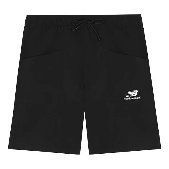 New Balance Essentials Basic Shorts 'Black White' AMS22378-BK - 1