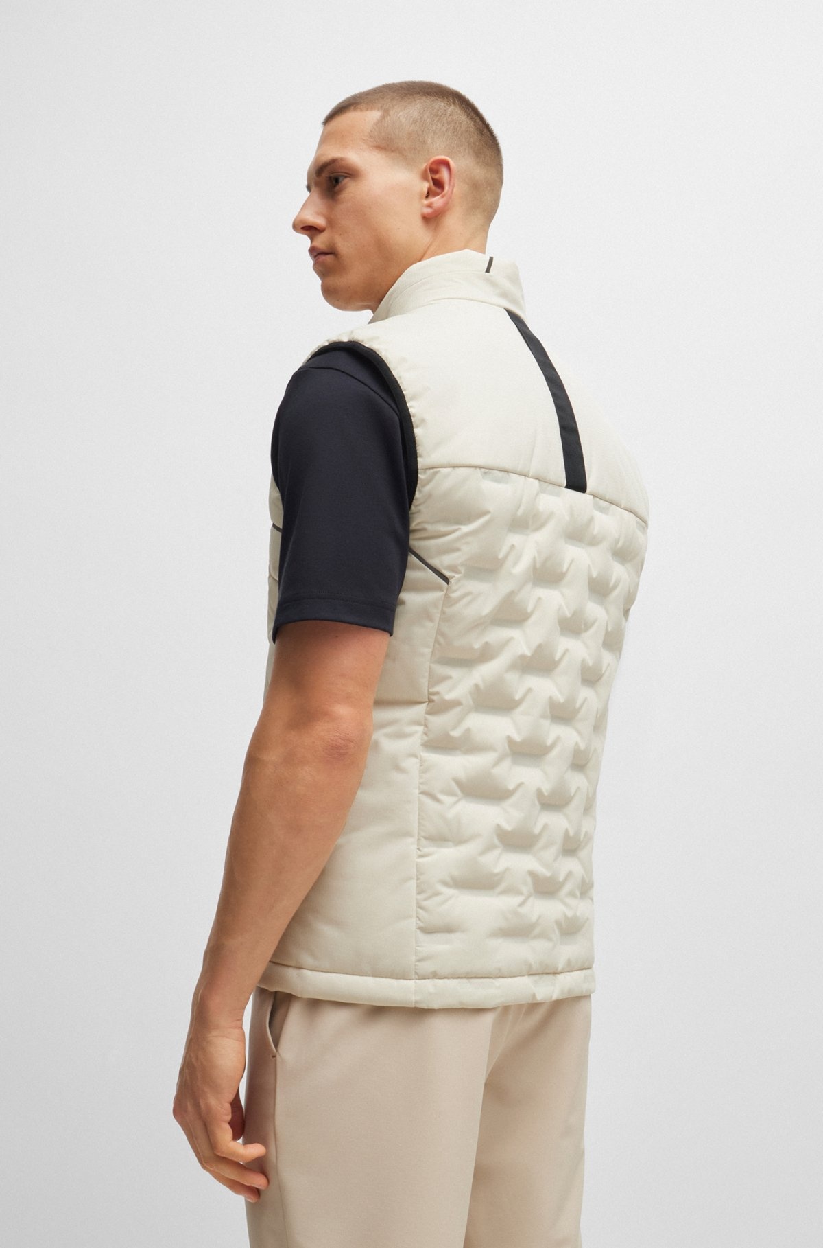 WATER-REPELLENT GILET WITH QUILTING - 4