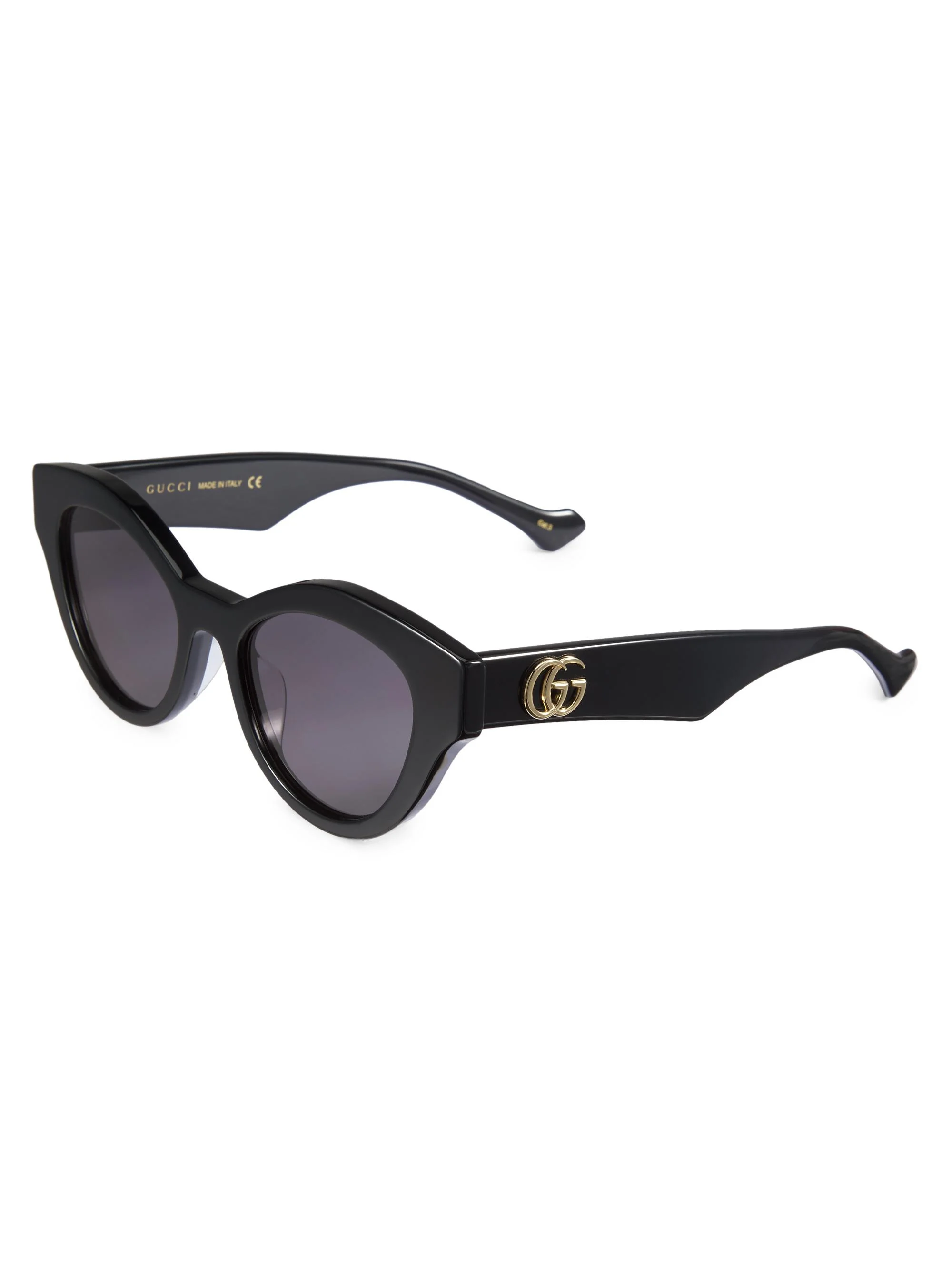Women's 52MM Cat Eye Sunglasses - Black - 1