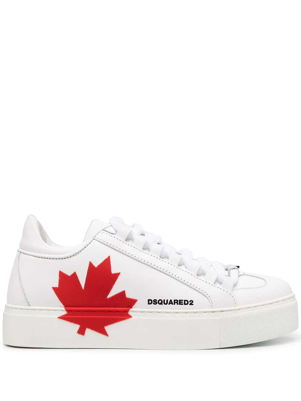 Maple Leaf print sneakers - 1