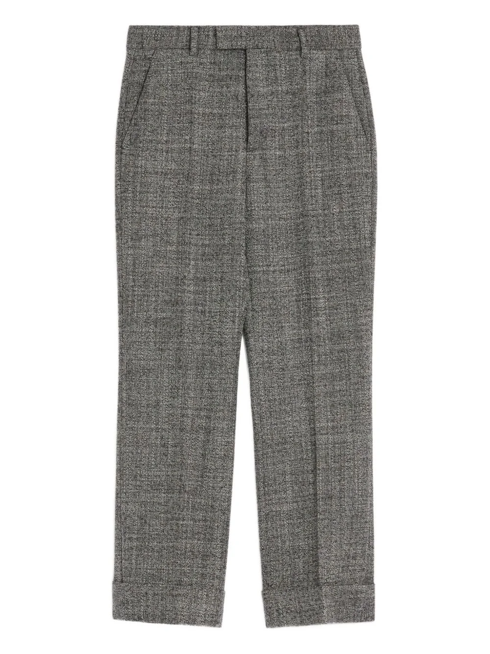 Mouliné cuffed trousers - 1