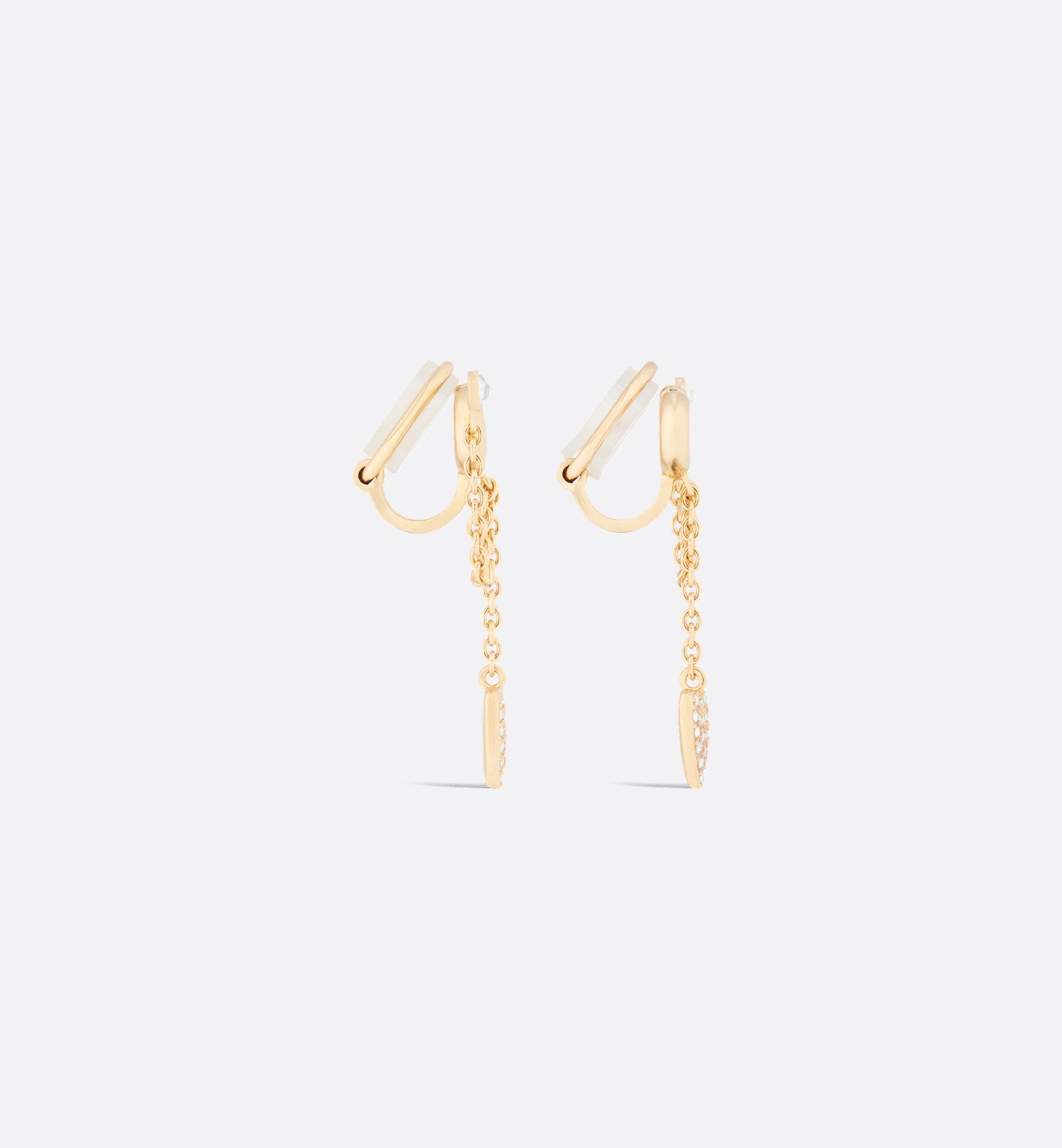 CD Navy Clip-On Earrings 3