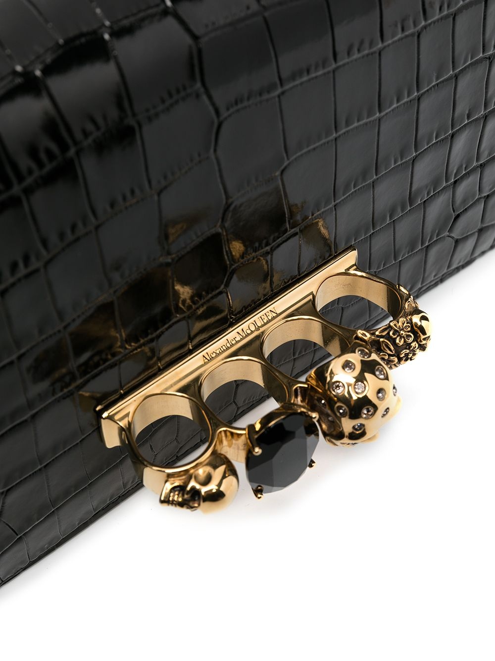 embossed knuckleduster shoulder bag - 4