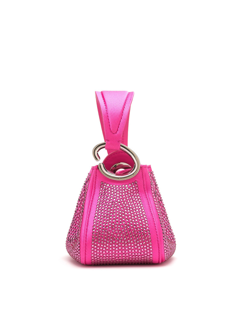 CRYSTAL PAVE NANO O HANDLE BAG 4