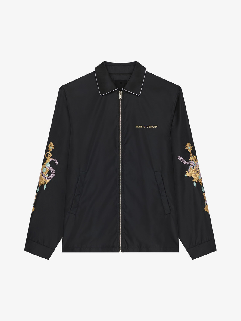 JACKET WITH CHANDELIER AND SNAKE EMBROIDERIES - 1