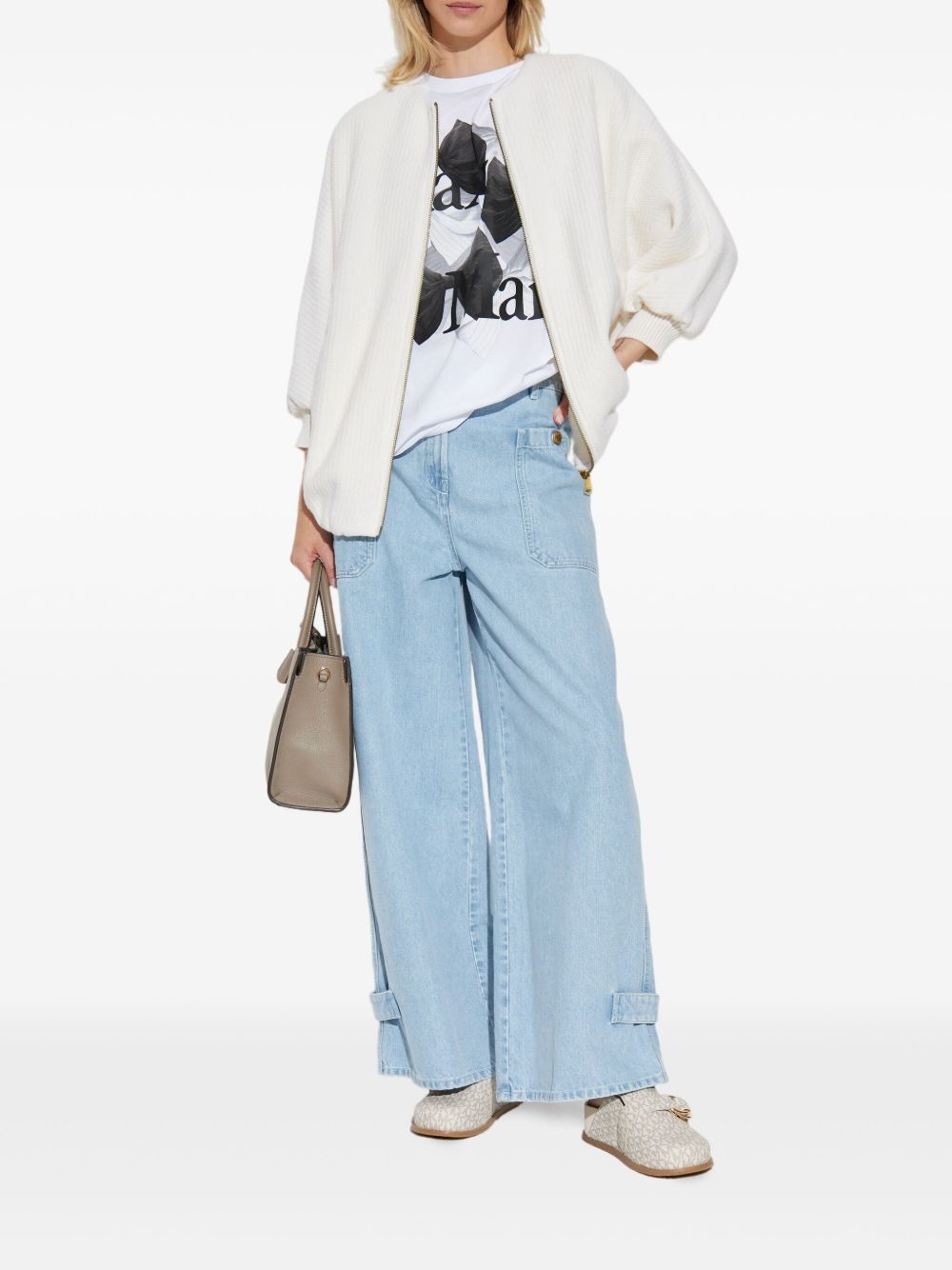 bow-print T-shirt - 2