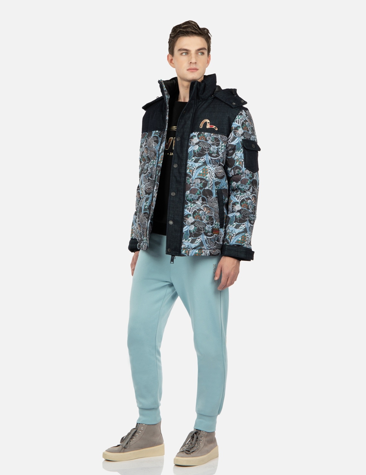 JAPANESE PATTERN DAICOCK PRINT SWEATPANTS - 4