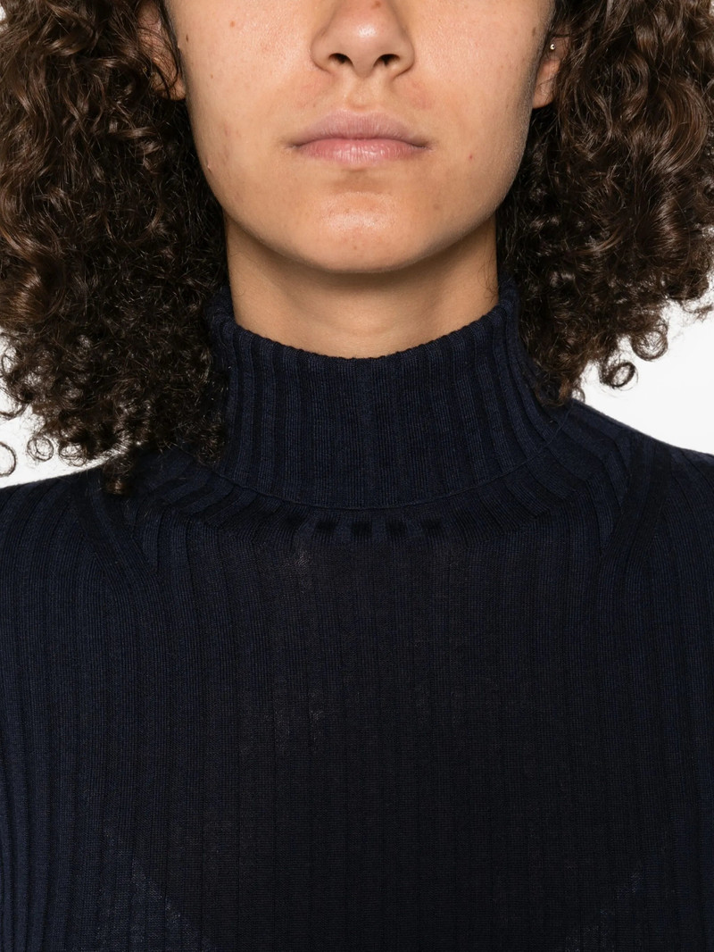 soeur Soeur Ribbed High-neck Sweater outlook